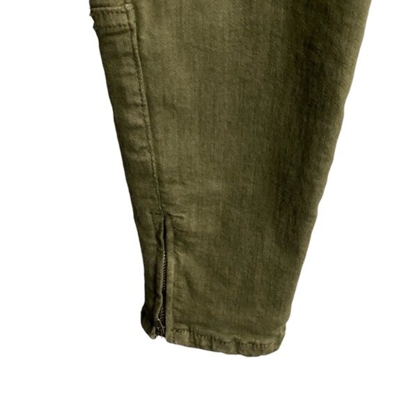 Zara Women's Green Khaki Cargo Skinny Jeans - Picture 4 of 7